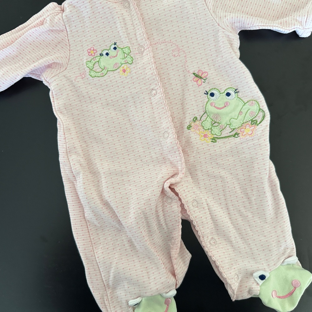 Little Me, Frog outfit (footed), newborn